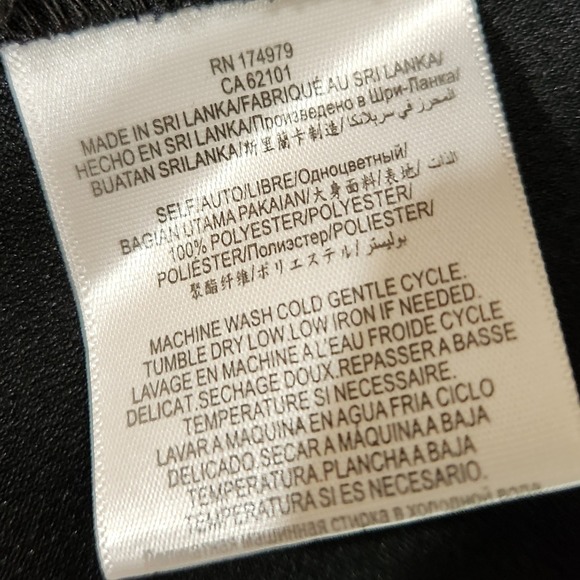 BCBG black satin slip cocktail dress rouched side Vneck Size 4‎ - Picture 8 of 8